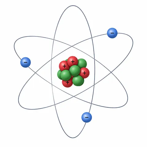 Illustration of an atom, inserted into the question stem